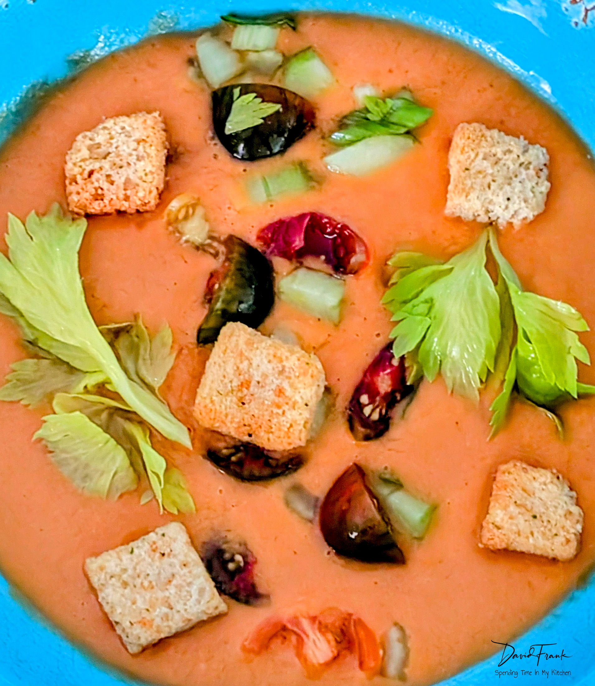 Heirloom Tomato Gazpacho - Spending Time In My Kitchen
